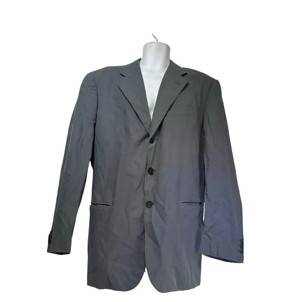 Giorgio Armani Le Collezioni Italy Gray Blazer Sport Coat Mens Size 44